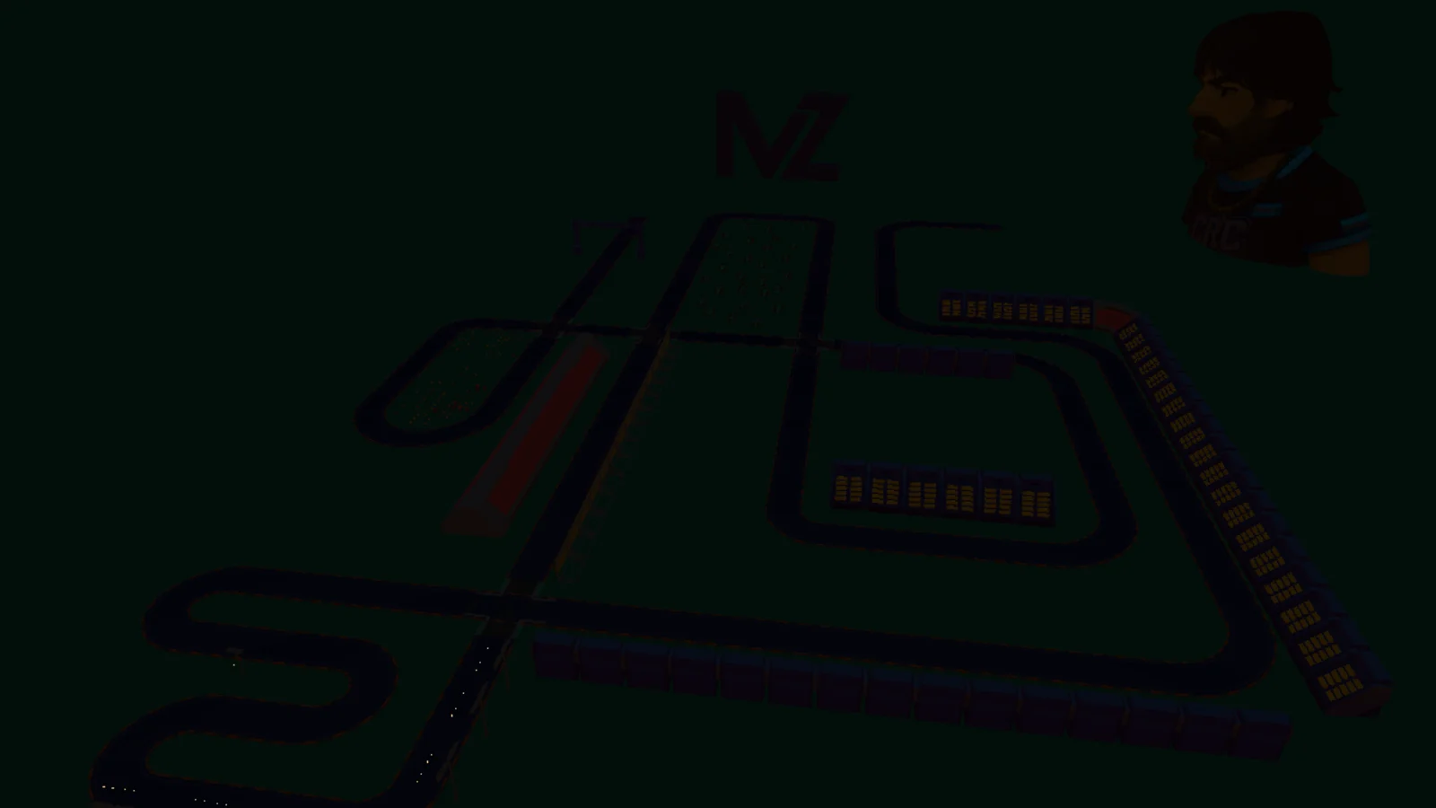 Aerial view of running underwater