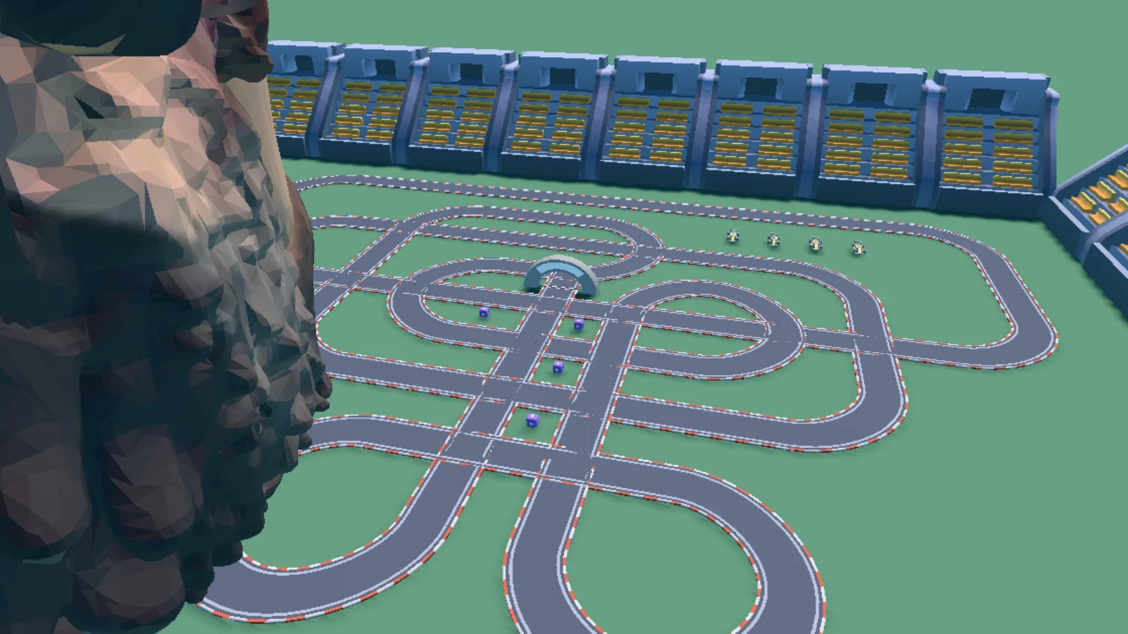 Aerial view of I cross paths with you