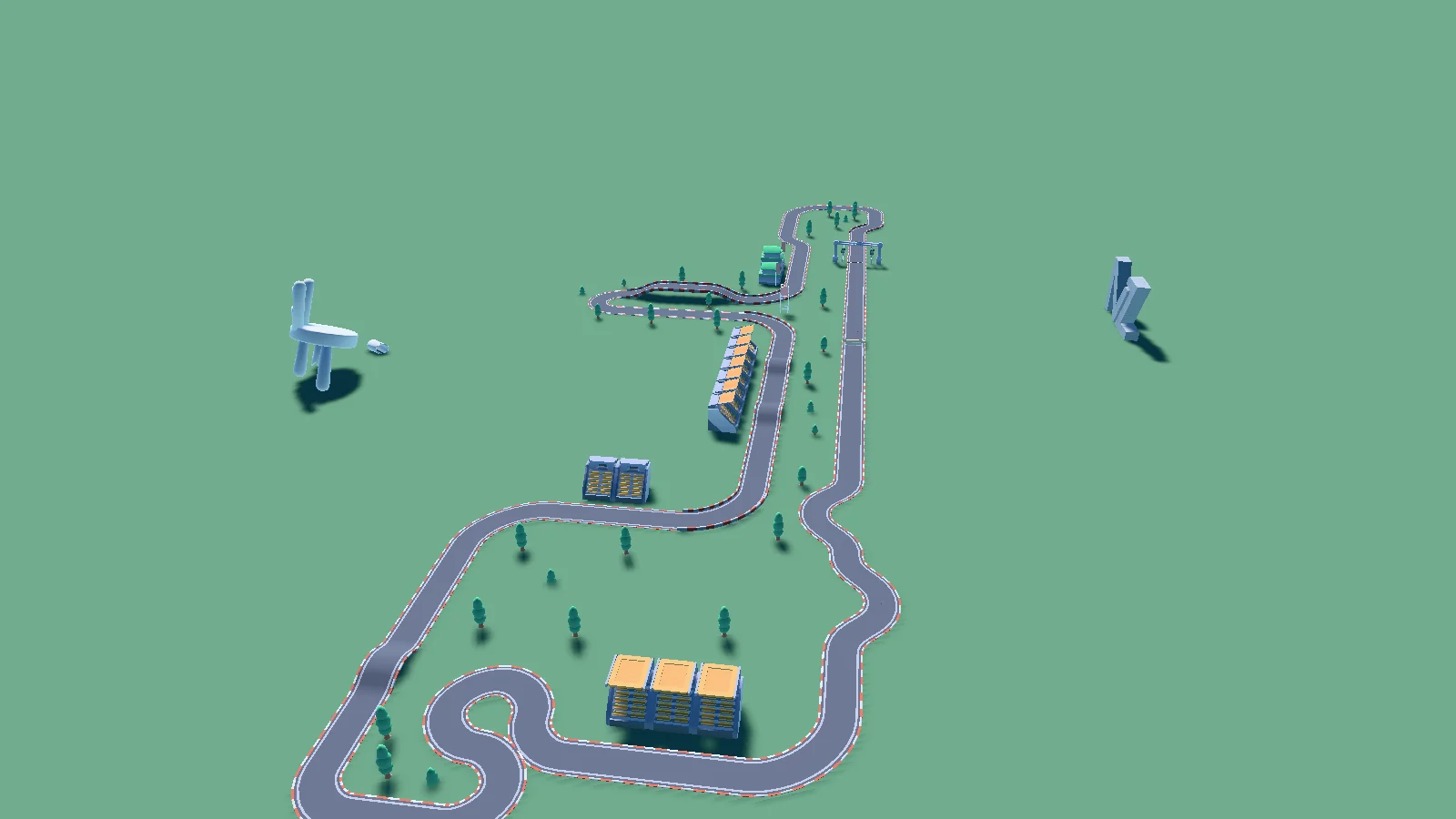 Aerial view of Looks like the key to success