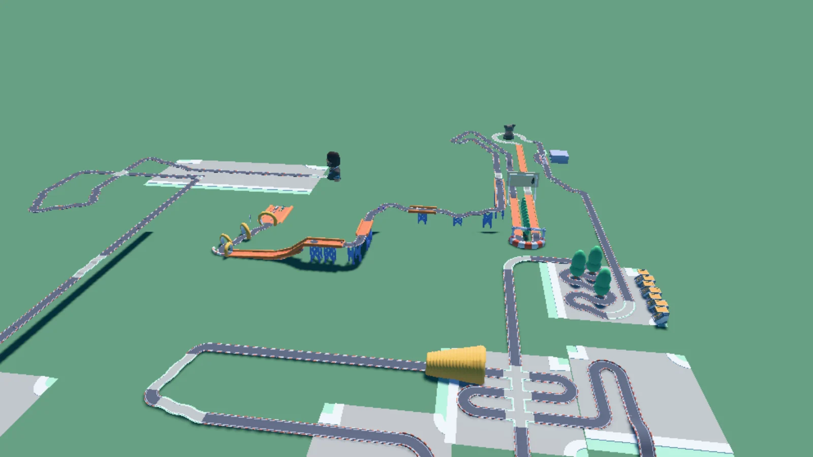 Aerial view of Wheel mania v1.0 dedicated track for CRC_CATAN