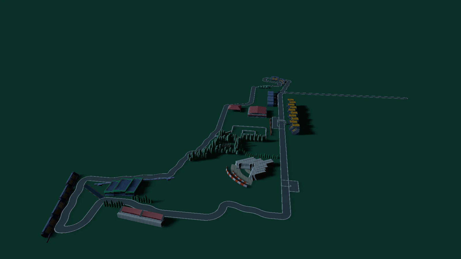 Aerial view of México GP-Back and Forth  Max promp