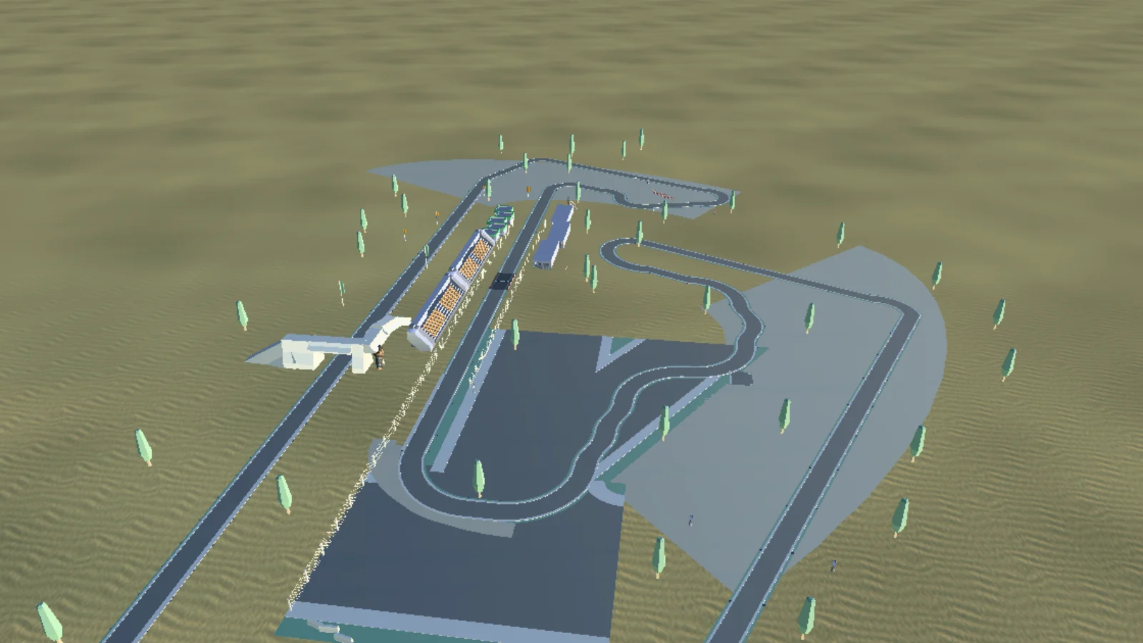 Aerial view of Custom Track