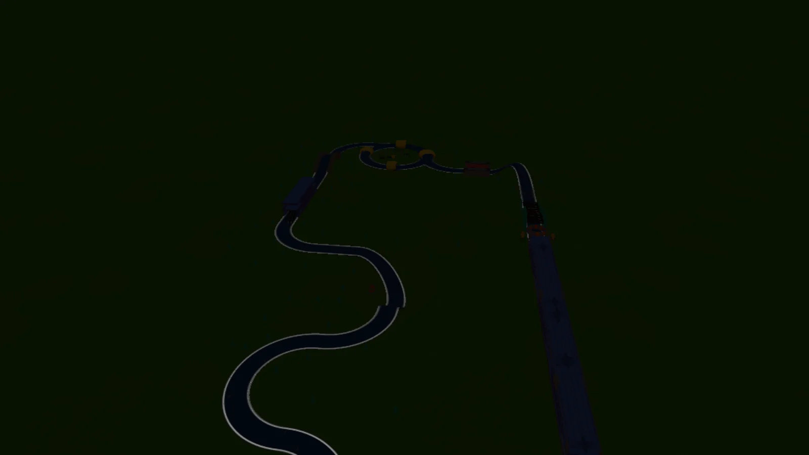 Aerial view of JUNKYARD MAZE