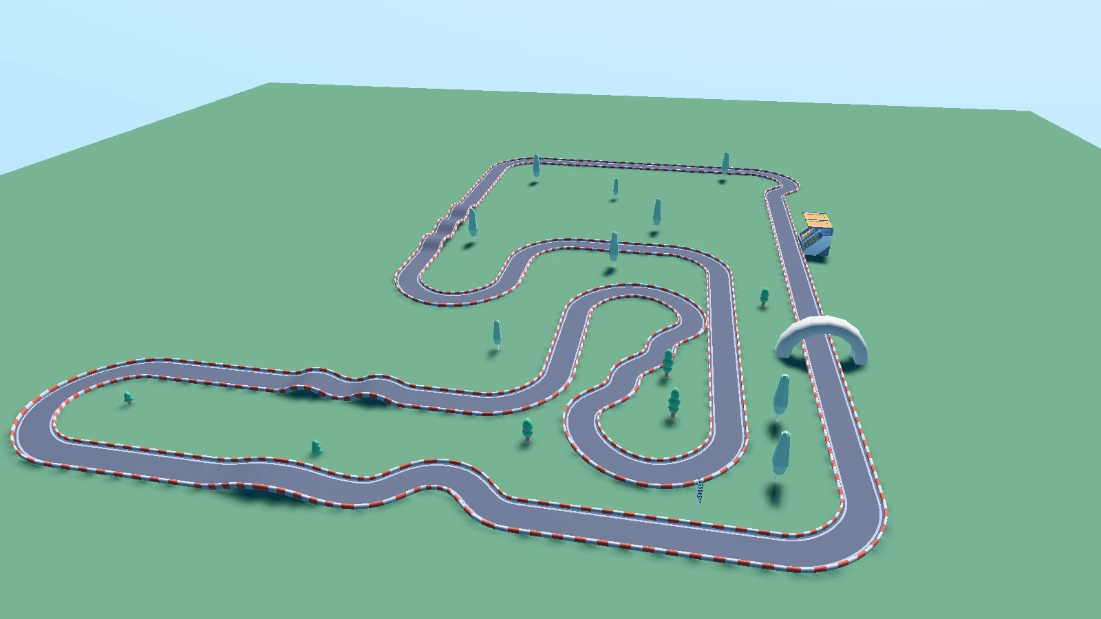 Aerial view of Vroom Vroom