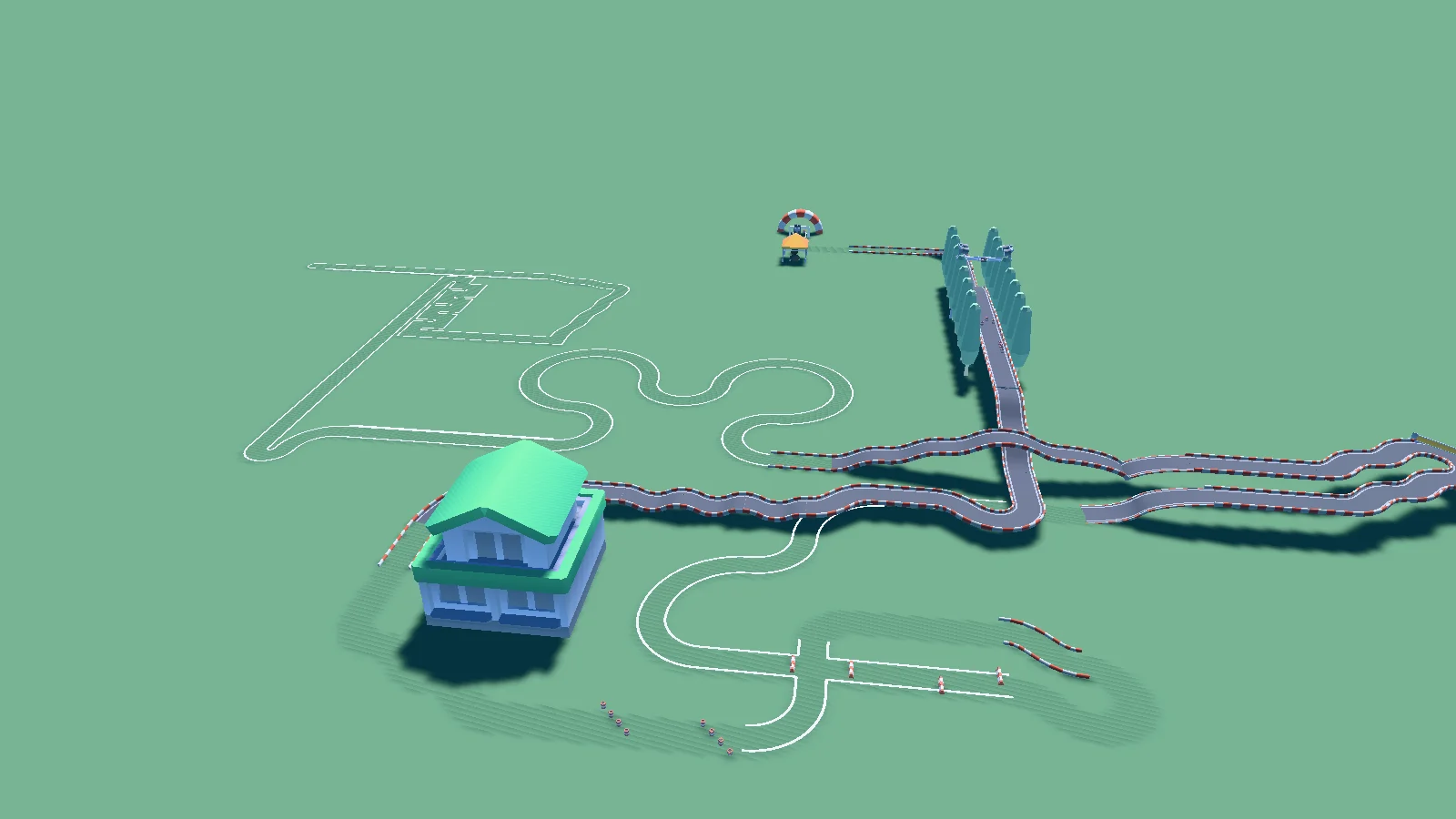 Aerial view of First map